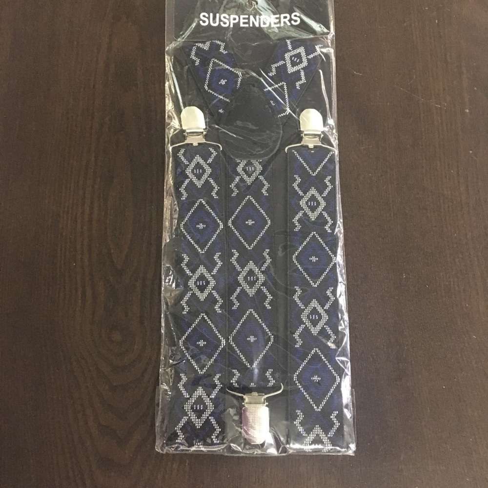 Abstract Patterned Suspenders - Picture 5 of 7